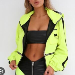 I.AM.GIA Neptune Zipper Windbreaker convertble Jacket Size XS c